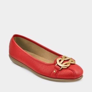 Aerosoles Big Bet Ballet Flat, Red, Size 6.5M